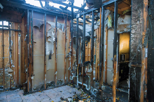 Professional Fire Damage Removal technician working in Marshfield, MO